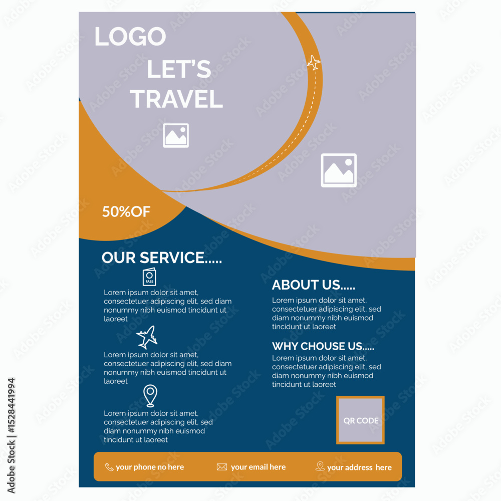 Obraz premium Travel flayer design