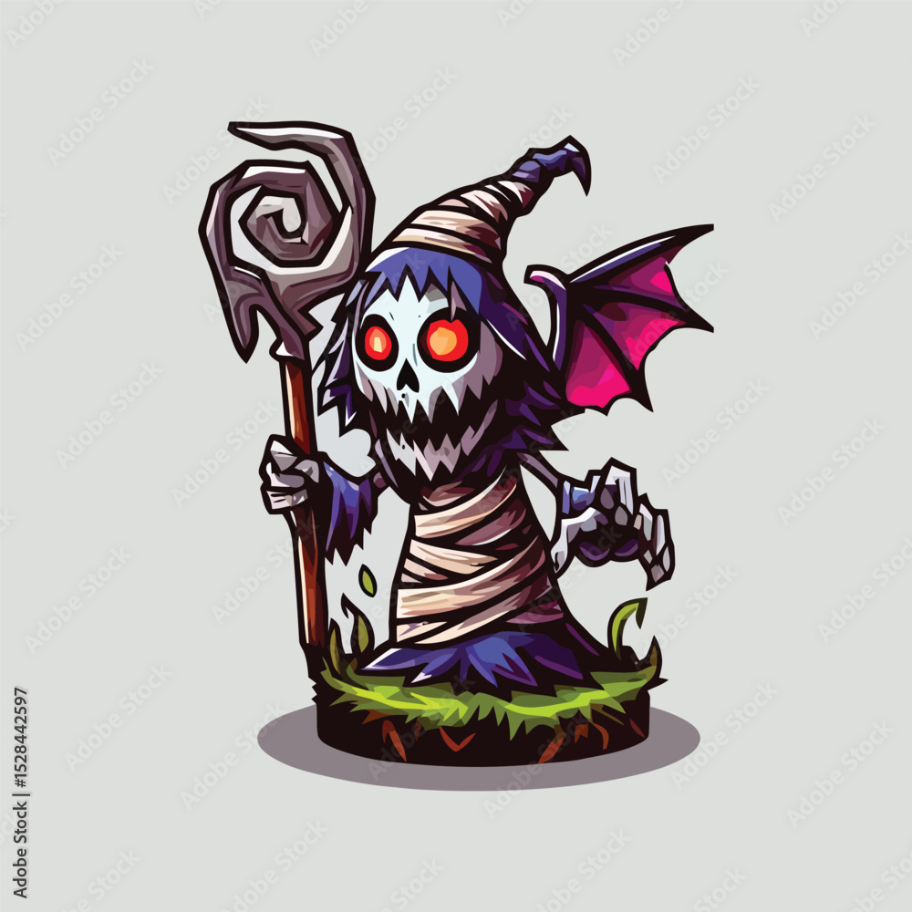 Fototapeta premium vector style cute unique monster mascot