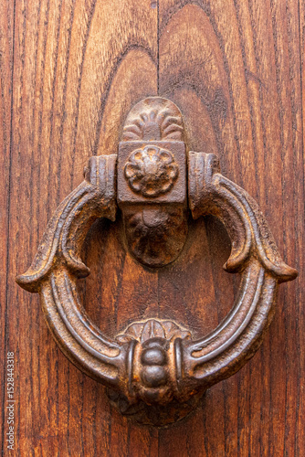 Italy, Calabria, Tropea. Door knocker.