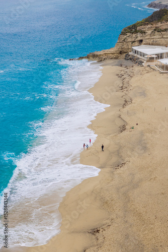Italy, Calabria, Tropea. Northeast end of Tropea Beach.