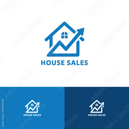 Home sales logo design template