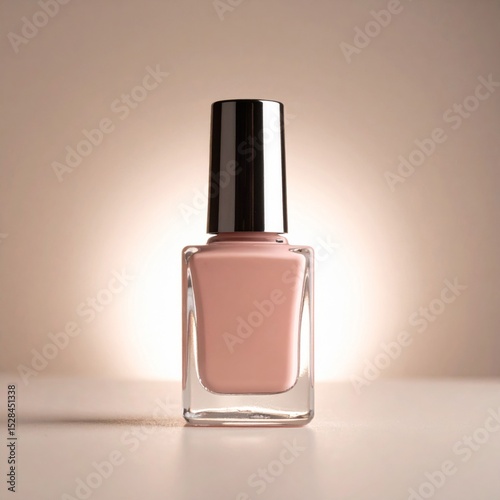 Pale Pink Nail Polish in Glass Bottle