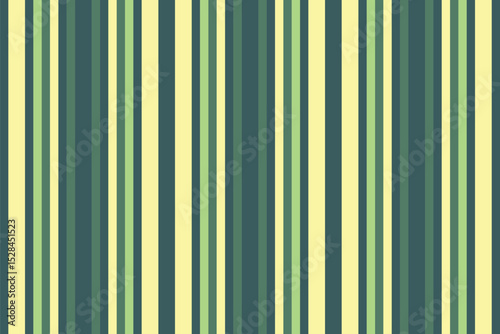 Crapery lines background texture, elegance fabric textile pattern. Detailed vertical vector seamless stripe in cyan and green colors.