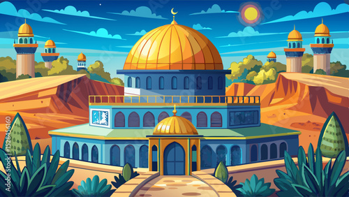 Beautiful Al-Aqsa Mosque in Jerusalem, Palestine
