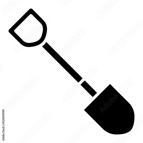 Shovel glyph solid icon