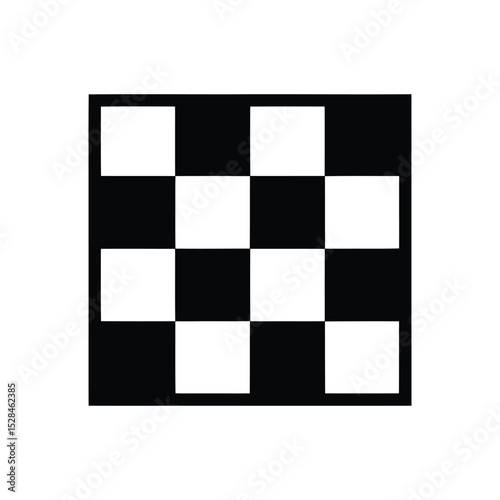 Simple black and white checkered pattern, arranged in a square format.