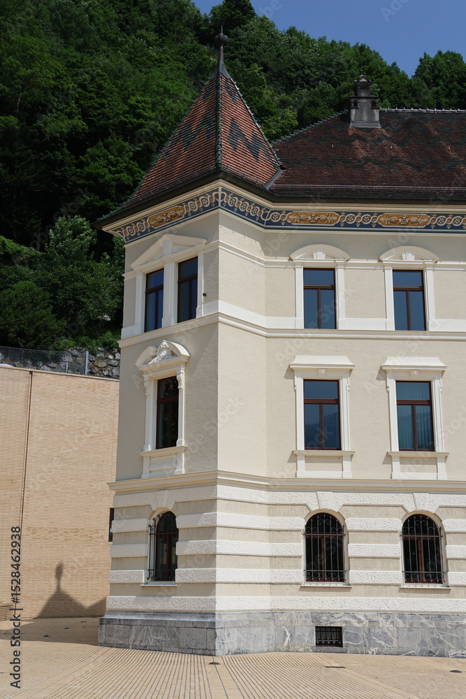 Fototapeta premium Vaduz city scapes in summer