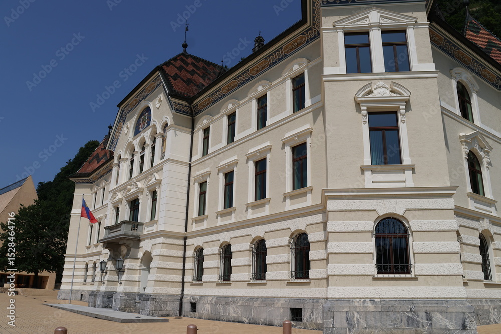 Vaduz architecture and cityscapes in summer Vaduz architecture and cityscapes in summer