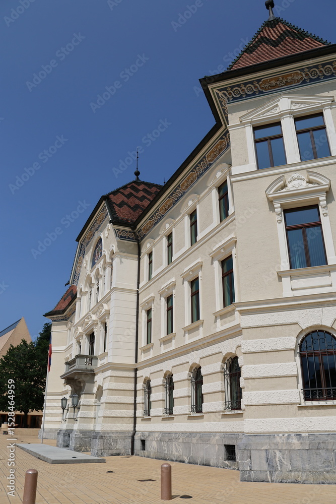 Obraz premium Vaduz architecture and cityscapes in summer