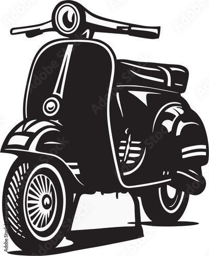 VESPA silhouette image with transparent background