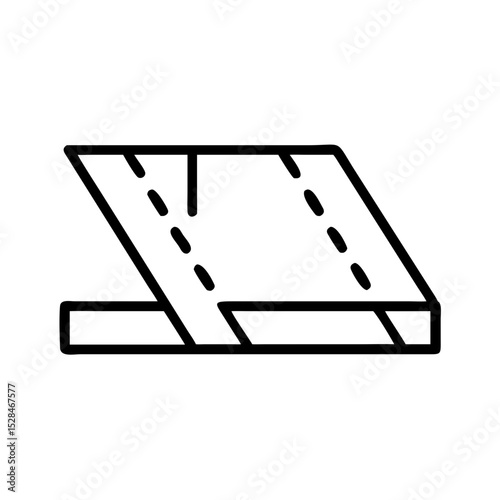 Steel plate illustration in a minimal line art style  
