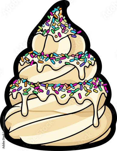 19. Rainbow Sprinkles Soft Serve