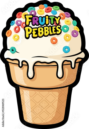 24. Fruity Pebbles Cereal Soft Serve