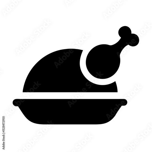 Enjoy Festive Turkey Dinner Served on Elegant Platter for Family Gathering or Holiday Celebration