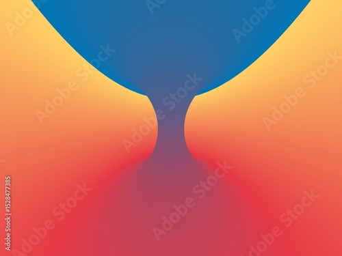Abstract background featuring a vibrant color gradient in shades of blue, orange, and red, creating a dynamic and visually appealing design.