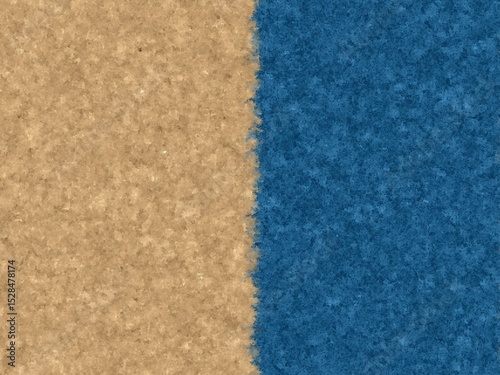 Textured split background featuring beige and blue tones creates a simple yet versatile design element ideal for various projects.