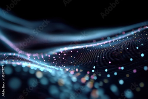 Abstract design of interconnected points and lines.
