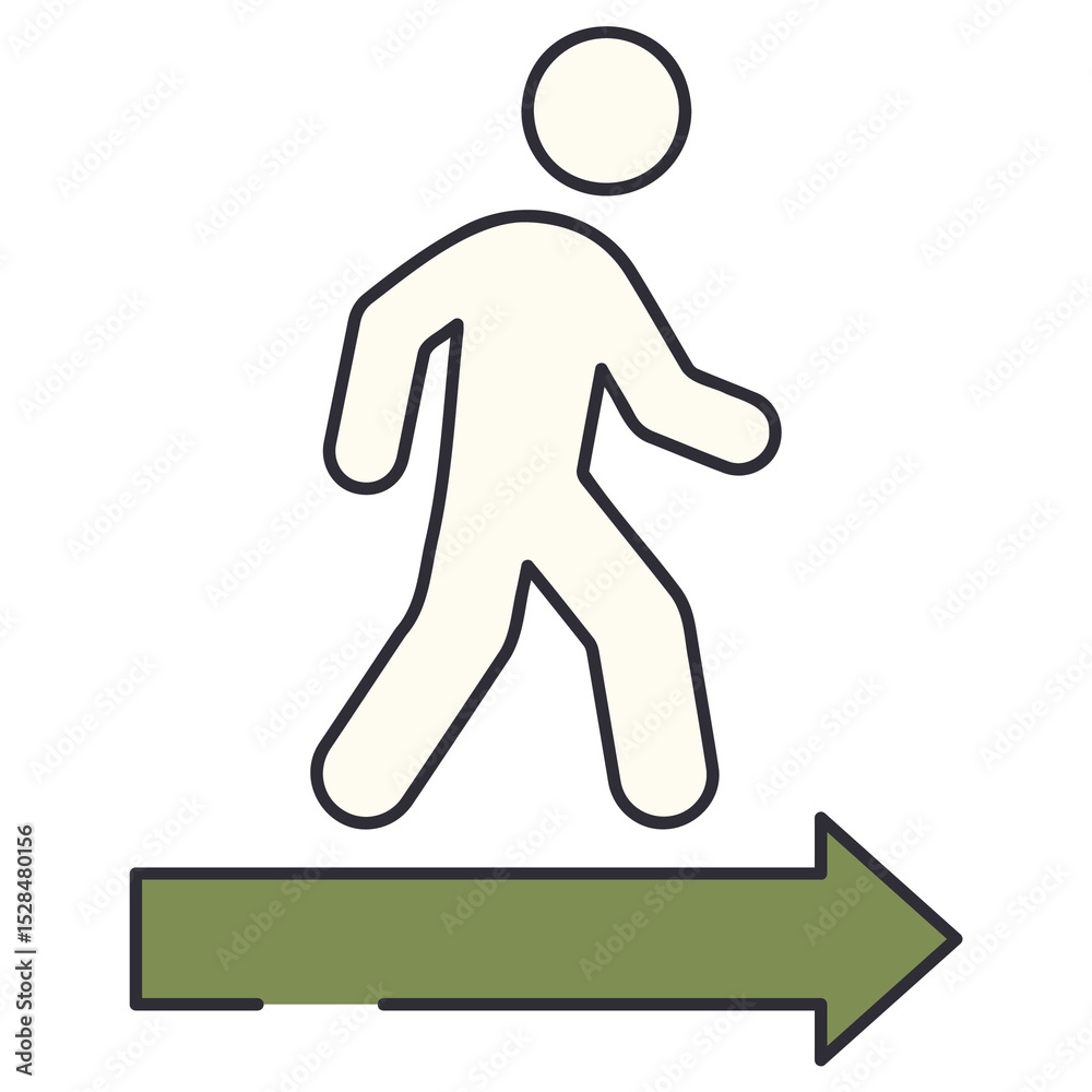 Obraz premium Step Forward Sticker