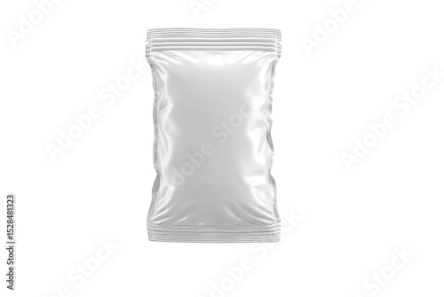 A white bag with a white label