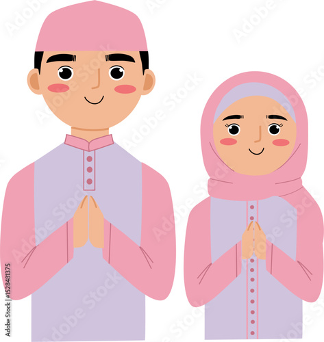 Adorable  muslim couple 2