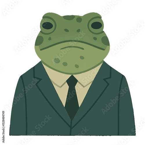 toad in a business suit animal vector on a white background
Vector animal in a suit on a white background photo
