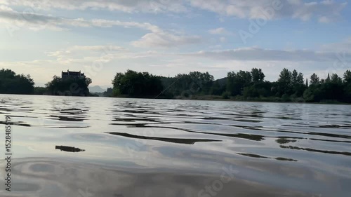sunrise over the river