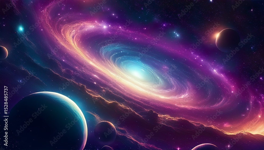 Obraz premium outer space with nice galaxy for wallpaper
