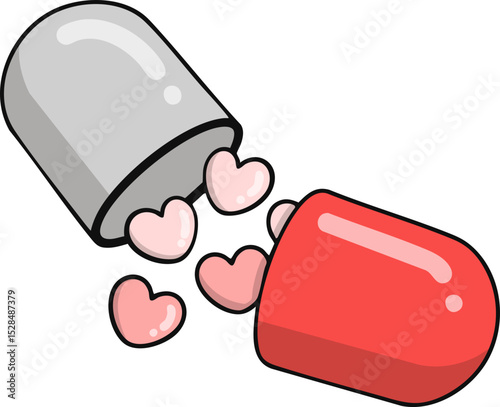 Color changeable svg, vector image pill