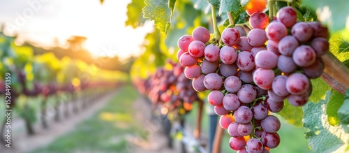 Sun-Kissed Grapes: Capturing the Essence of Vineyard Life During Harvest Season