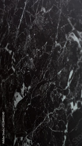 Abstract modern black marble countertop texture background. Luxury quartz stone texture pattern close up