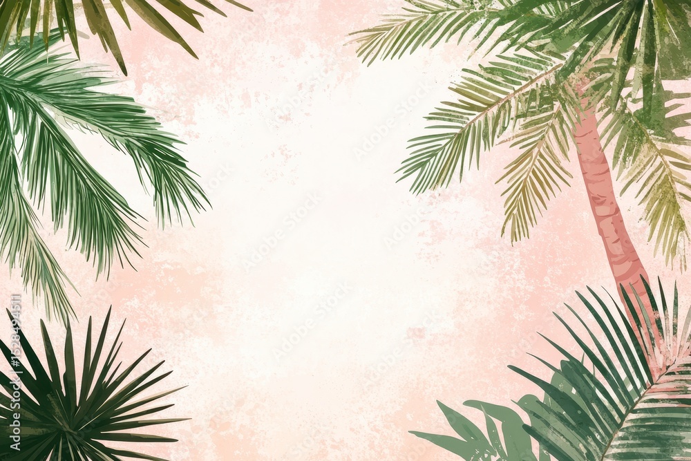 Obraz premium palm tree background