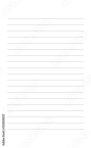 グレーの罫線のシンプルな横書き便箋