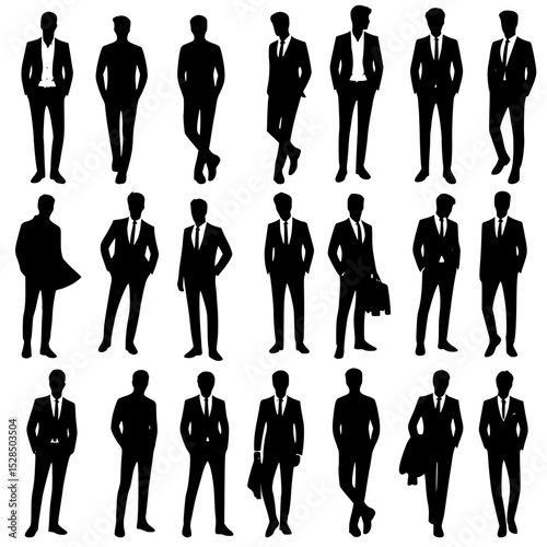 group of people, silhouettes of people, business people silhouettes