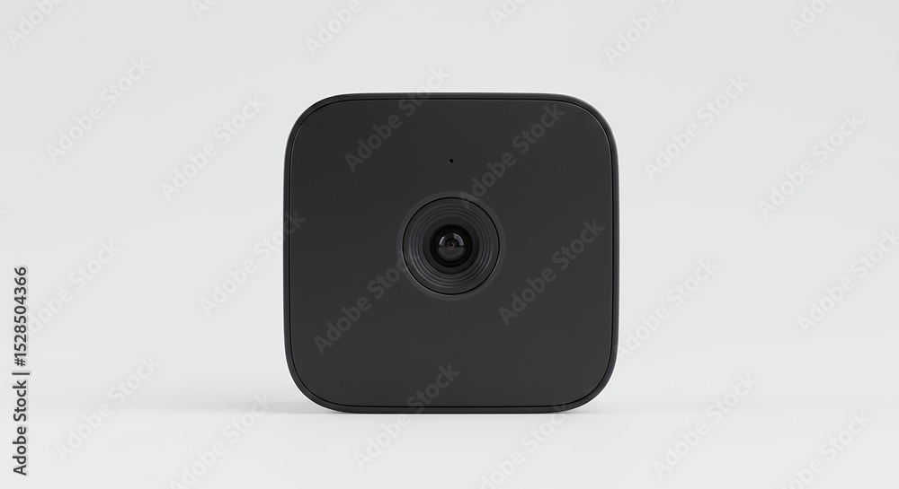 Fototapeta premium Dark gray square technology device