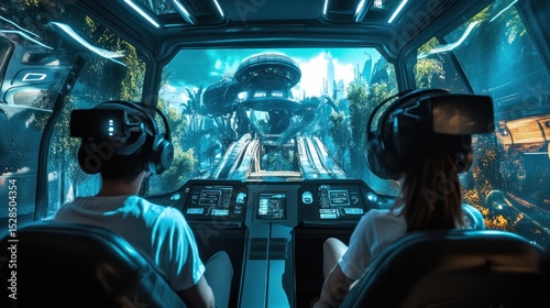 VR experience, futuristic ride