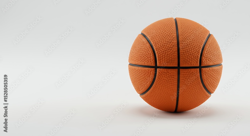 Fototapeta premium Orange basketball isolated on white background