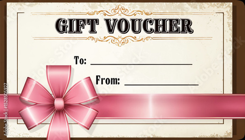 Professionally designed elegant gift certificate to give from the heart to loved ones