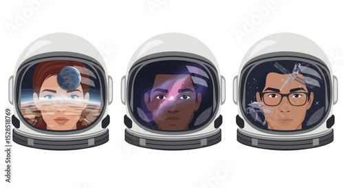 Astronauts on a Space Exploration Mission Adventure