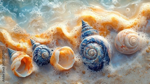sea shells on the beach