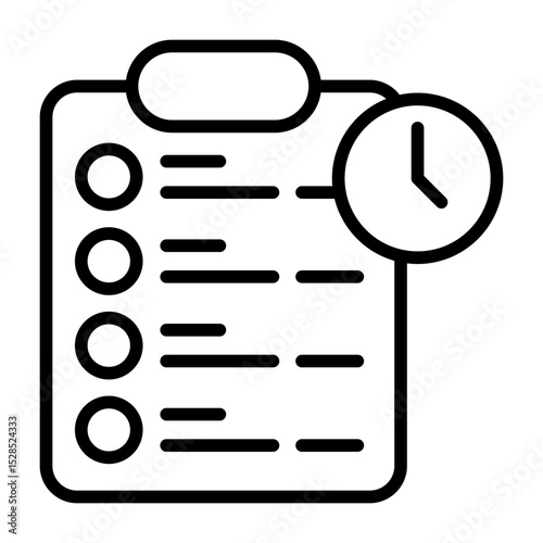 Planning Modern Outline Vector Icon