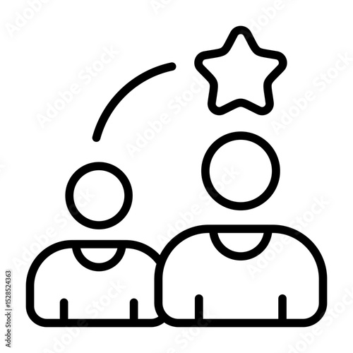 Leadership Modern Outline Vector Icon