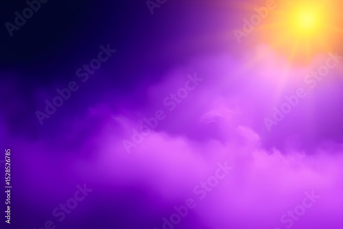 Purple Cloud Sky Fantasy Scene – Dreamy Surreal Landscape Background