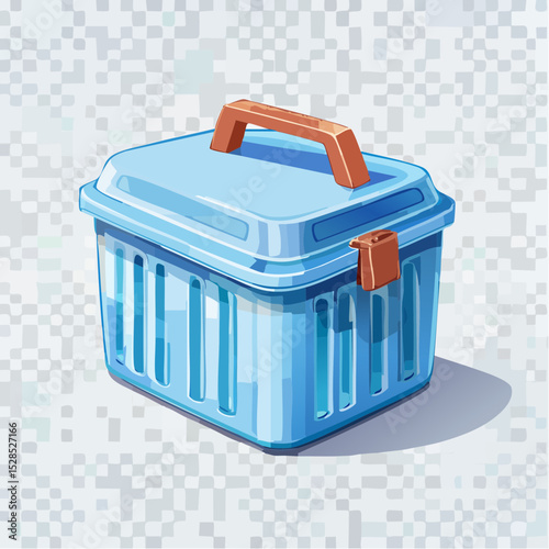 単身向けクーラーボックスベクターイラスト