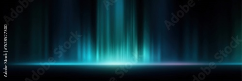 Abstract Teal Light Beam Background