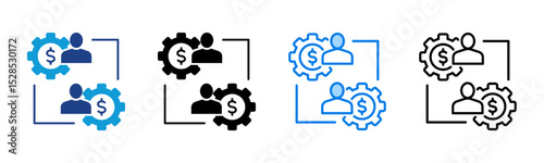 Business To Business icon sheet multiple style collection
