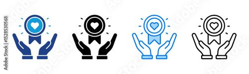 Brand Loyalty icon sheet multiple style collection