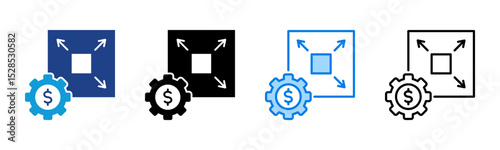 Scalability icon sheet multiple style collection