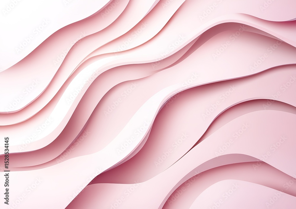 Obraz premium Abstract Pink Background With Waves