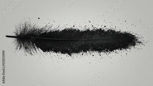 black and white feathers
