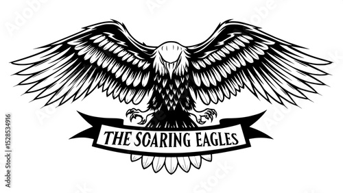 “Develop a logo for a sports team called ‘The Soaring Eagles’ using the most dynamic eagle pose from the vector pack.”





